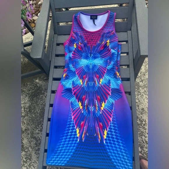 Laundry by Shelli Segal Geometric Print Dress | Sleeveless | Size M | Multicolor - Picture 1 of 3